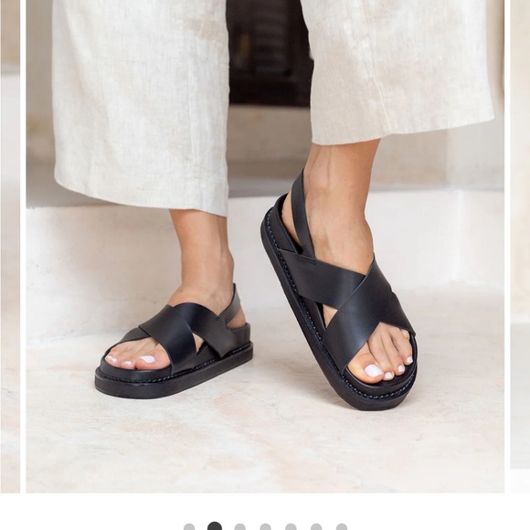 New! Liberté Leather Capri Sandal - Picture 2 of 11